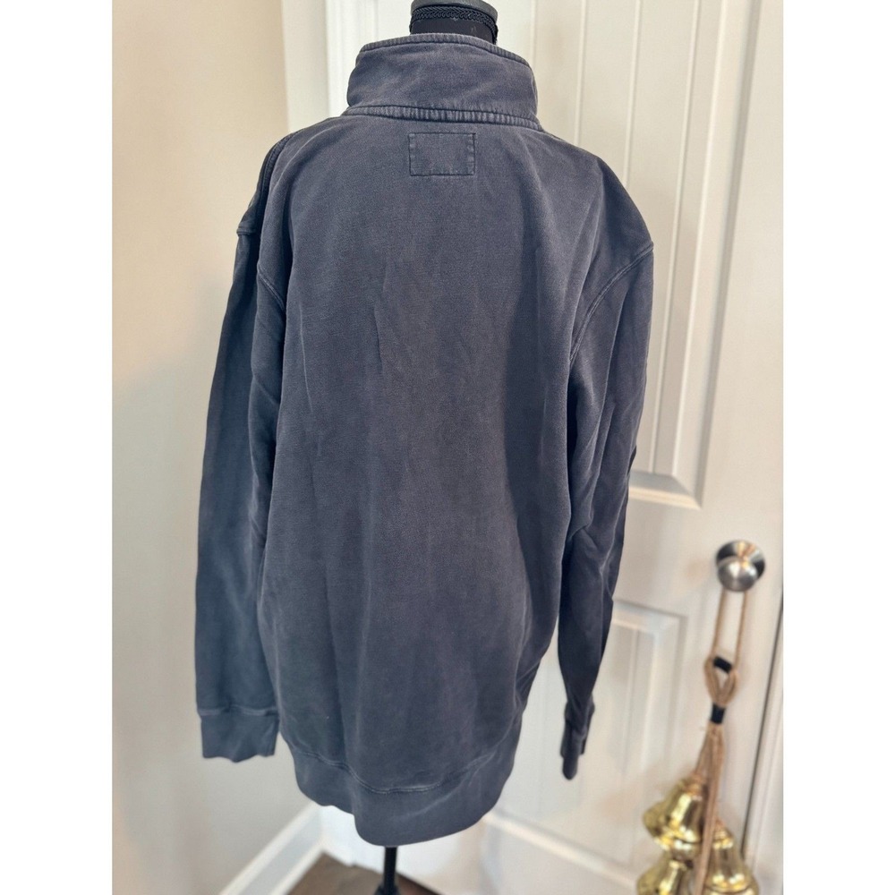 Vintage American Eagle Navy Quarter-Button Henley • Size XLT • 100% Cotton ✨ - Picture 3 of 6
